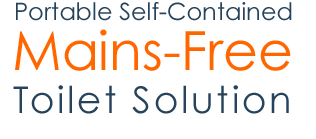 Portable Self-Contained Mains-Free Toilet Solution